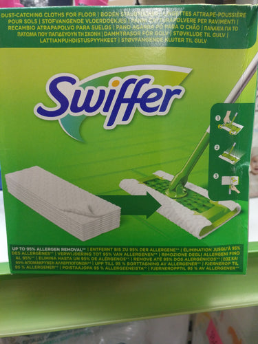 Swiffer Recambios de polvo para escoba 40 piezas, para atrapar y atrapar 3 veces más polvo, suciedad y pelo que una escoba tradicional.